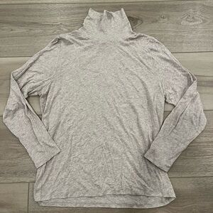 Eileen Fisher Women's Sweater Turtleneck Cotton Tencel Beige Size XL